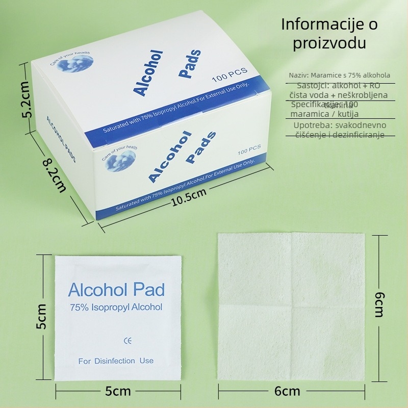 75% etanol salvete – All-in-One set za čišćenje i dezinfekciju telefona, noktiju i dodataka za uši