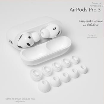AirPods Pro 3 silikonske kapice za uši – zamjenski navlake za slušalice, 30% smanjenje buke, izolacija zvuka, poboljšanje kvalitete zvuka
