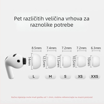 AirPods Pro 3 silikonske kapice za uši – zamjenski navlake za slušalice, 30% smanjenje buke, izolacija zvuka, poboljšanje kvalitete zvuka