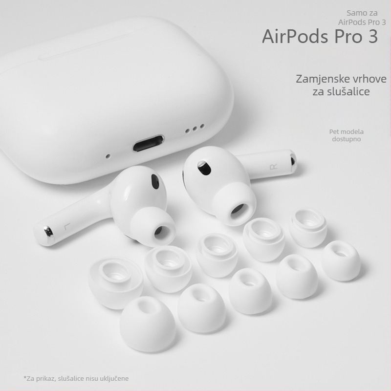 AirPods Pro 3 silikonske kapice za uši – zamjenski navlake za slušalice, 30% smanjenje buke, izolacija zvuka, poboljšanje kvalitete zvuka