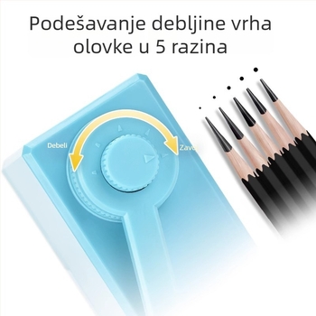 Nakabayashi DPS-H401 Oštrač olovaka za skice, ručni pogon, za studente umjetnosti