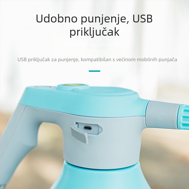 Električni vrtni prskalice, model YL-1006-2; protok 1–2 L/min; brzina 3500 rpm; električno napajanje; pogodan za čaj, povrće, travnjak, voćke i živicu