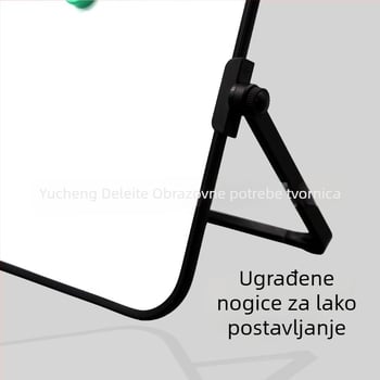 Dvostrano magnetska stolna ploča s plastičnim okvirom i metalnim panelom – Edukativni alat za djecu