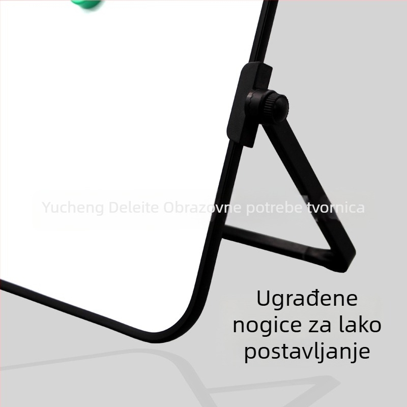 Dvostrano magnetska stolna ploča s plastičnim okvirom i metalnim panelom – Edukativni alat za djecu