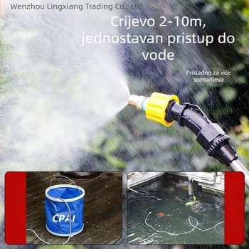 Lingxiang Električni raspršivač za zalijevanje, punjivi plastični raspršivač za vrt