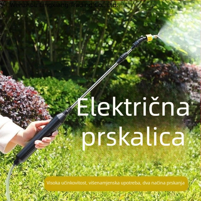 Lingxiang Električni raspršivač za zalijevanje, punjivi plastični raspršivač za vrt
