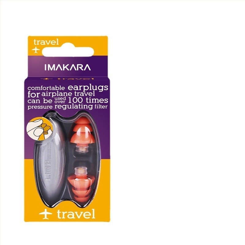 Ušne čepice - termijski silikon, ekološki, in-ear dizajn, 40 dB NR, za spavanje, učenje i uredsku tišinu