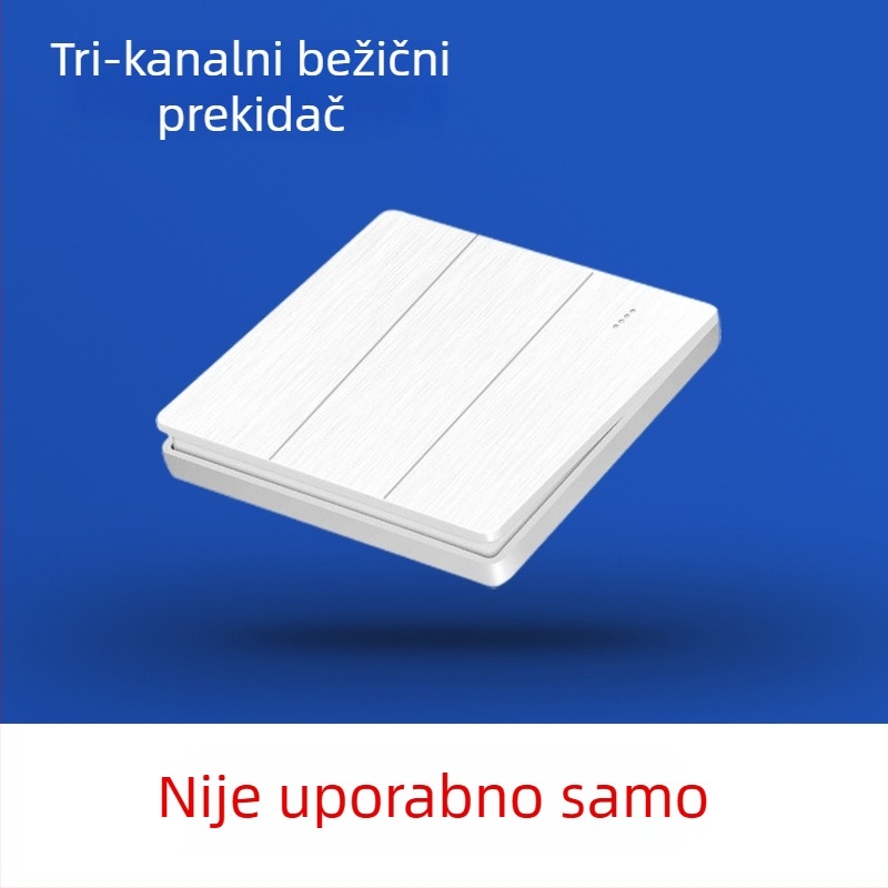 Bežični prekidač s daljinskim upravljanjem, dvostruka kontrola, bez žica, 86 panel, 220V