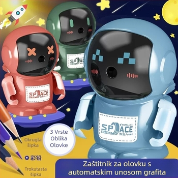 Ručni višenamjenski oštrilac olovke s robotskim dizajnom, CHANGLI, modeli 450/515/402/403/404/405, plastično kućište, težina 173 g