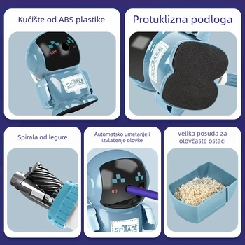 Ručni višenamjenski oštrilac olovke s robotskim dizajnom, CHANGLI, modeli 450/515/402/403/404/405, plastično kućište, težina 173 g