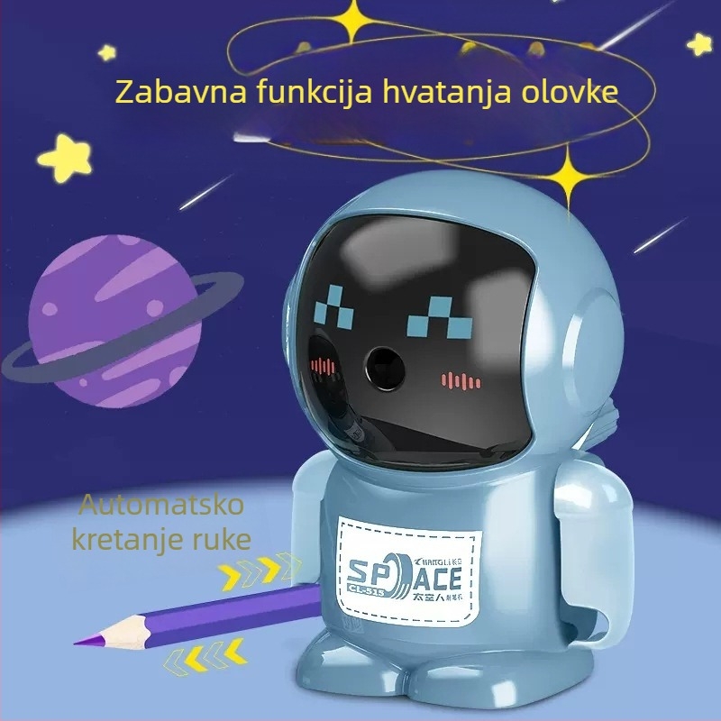 Ručni višenamjenski oštrilac olovke s robotskim dizajnom, CHANGLI, modeli 450/515/402/403/404/405, plastično kućište, težina 173 g