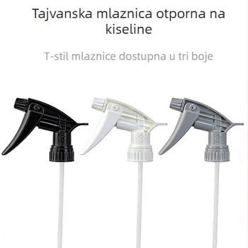 Plastična posuda za prskanje s penastim raspršivačem, otporna na kiseline i lužine, s vijčanim spojem, 750 ml, za kućnu njegu i poljoprivrednu proizvodnju