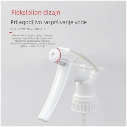Plastična posuda za prskanje s penastim raspršivačem, otporna na kiseline i lužine, s vijčanim spojem, 750 ml, za kućnu njegu i poljoprivrednu proizvodnju