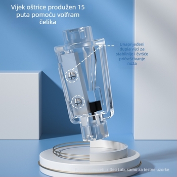 Deli 68670 električna oštrilica za olovke za učenike, automatska, plastična, 170 g (Marka: Deli; Model: 68670; Materijal: Plastika; Napajanje: Električno; Neto težina: 170 g)
