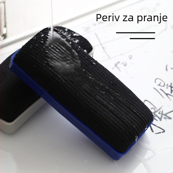 Magnetska gumica za bijelu ploču s flanelnom podlogom, periva, kompatibilna s bijelim i crnim pločama, Platinology