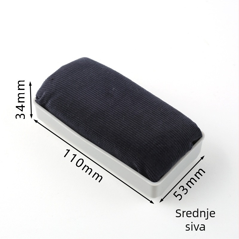 Magnetska gumica za bijelu ploču s flanelnom podlogom, periva, kompatibilna s bijelim i crnim pločama, Platinology