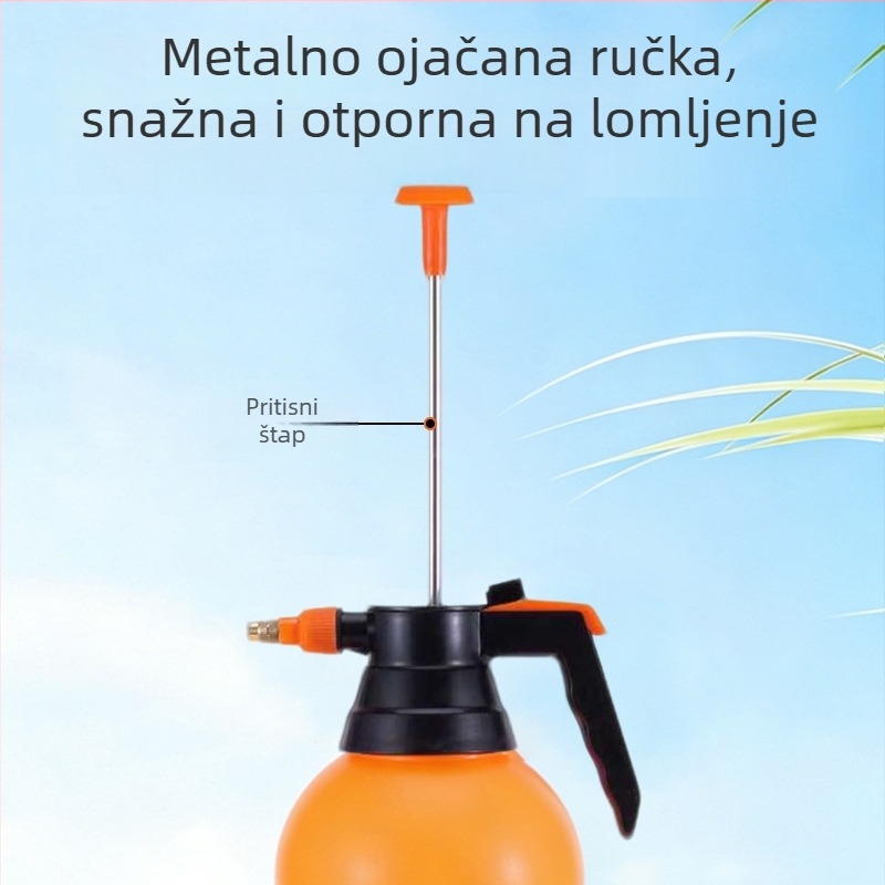 2L sprej boca za kućno vrtlarenje, zalijevanje i prskanje pod tlakom zraka, ručni tlak, okretna mlaznica