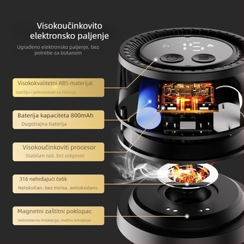 Set za dimljene koktele s električnim pušačem, nordijskog stila, jednostavan dizajn (vinski set, 28 dijelova)