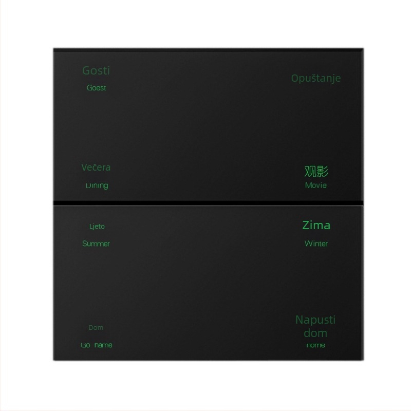 Inteligentni bežični prekidač s Bluetooth Mesh, povezan s aplikacijom Mijia, dvostruka kontrola, bez ožičenja