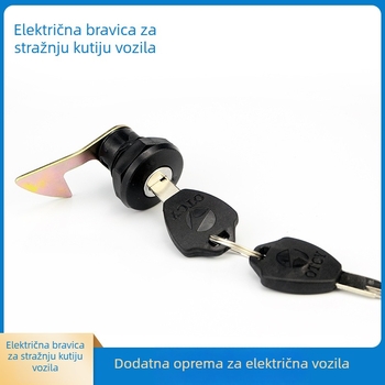 Zaključavka za prtljažnik s pravim kukom – plastno-aluminijska legura, Hongbo