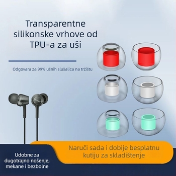 Nosači za uši za žične slušalice od tekućeg silikona – protuklizni, smanjenje buke, nježni prema koži
