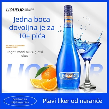 Liker s okusom plavog narančastog okusa, 700 ml za koktele