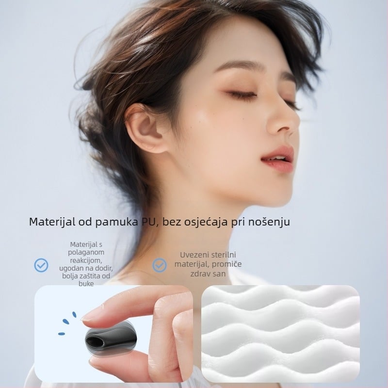 Ušni čepići za spavanje, silikon, 48% smanjenje buke, EN352-2, za spavanje i rad