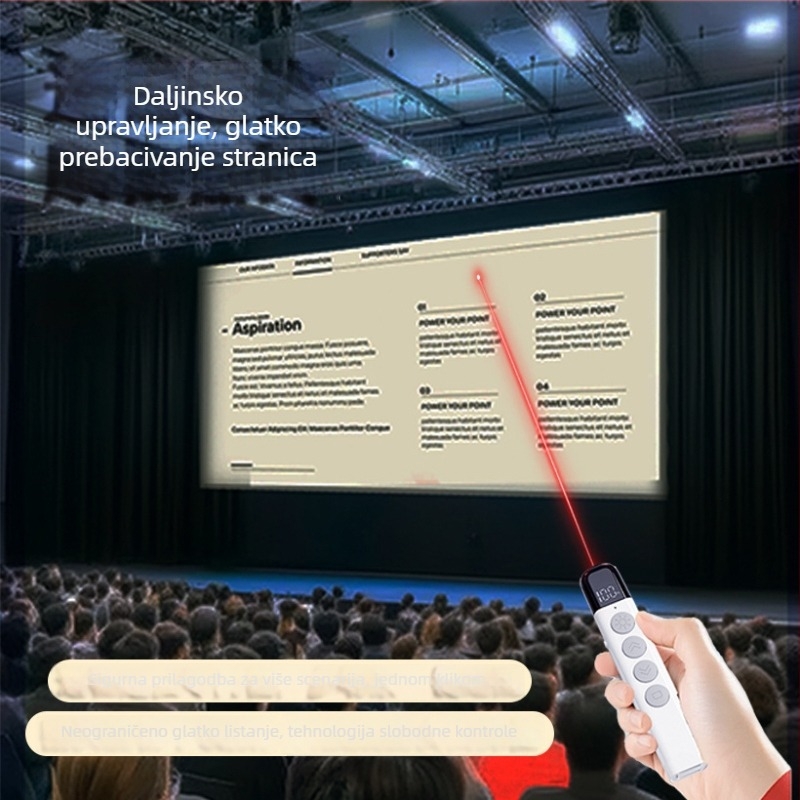 S25 laserski pokazivač za prebacivanje stranica, punjiva, domet 200 m, domet upravljanja 100 m, baterija 180-220 mAh, USB projektor, Shenzhen, Guangdong