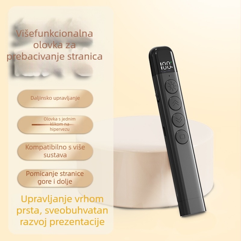 S25 laserski pokazivač za prebacivanje stranica, punjiva, domet 200 m, domet upravljanja 100 m, baterija 180-220 mAh, USB projektor, Shenzhen, Guangdong