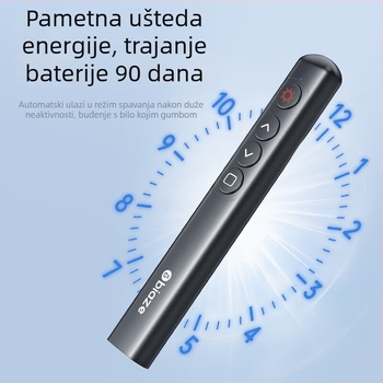 Bias 360° pero za prebacivanje stranica za nastavnike, višenamjenska PPT projekcija s laserom, ABS materijal; Tip: pero za prebacivanje stranica; Specifikacije: Drugo; Bez logotipa