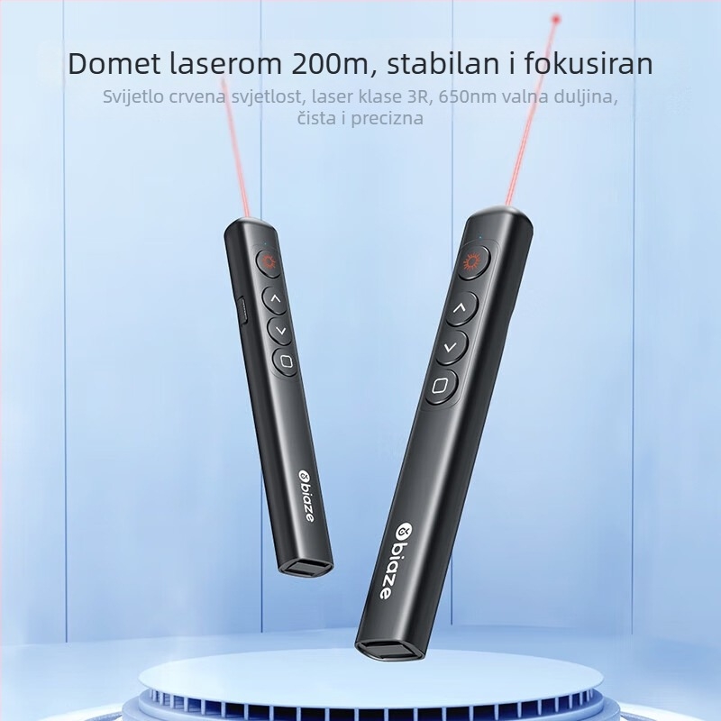 Bias 360° pero za prebacivanje stranica za nastavnike, višenamjenska PPT projekcija s laserom, ABS materijal; Tip: pero za prebacivanje stranica; Specifikacije: Drugo; Bez logotipa