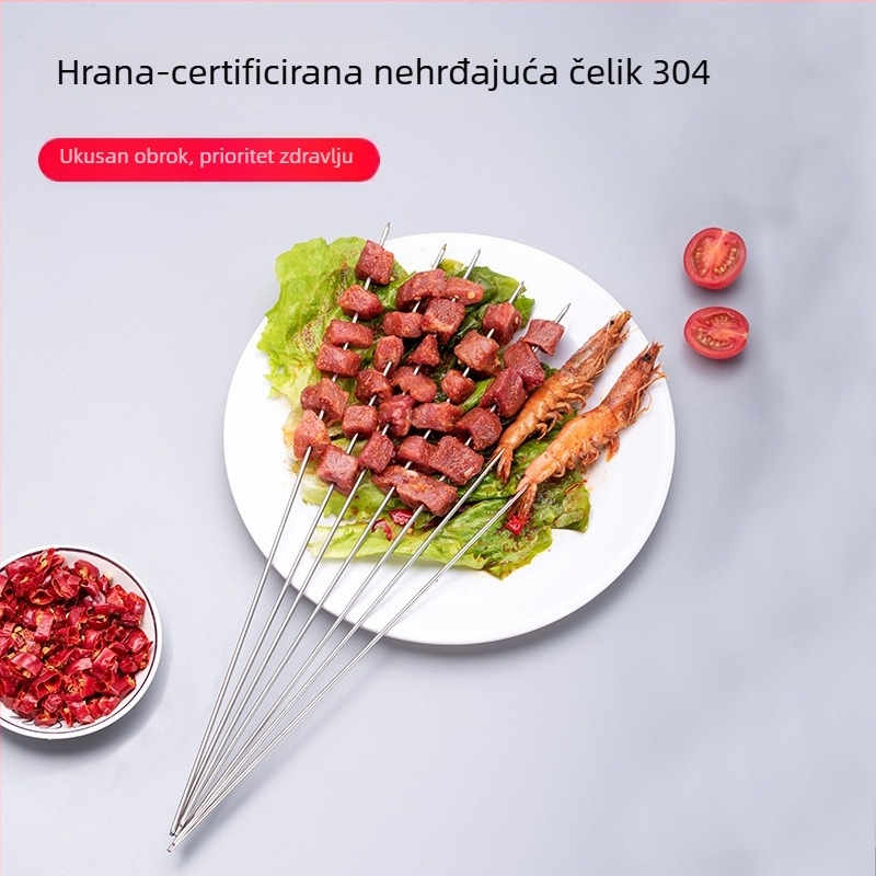 Harden 304 nehrđajući čelik kružni ražnjevi za roštilj – janjetina ražnjići, roštiljske vilice