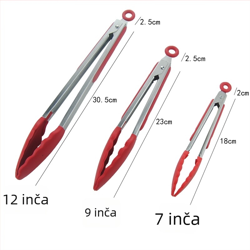Silikonski klip za hranu s visokom temperaturom, protivsklizni, zaštita od opeklina, višefunkcionalan, moguć tisak logotipa