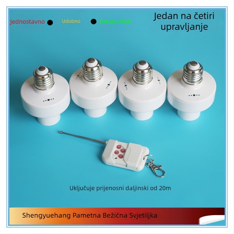 Joyful Navigation Bežični daljinski upravljač za držač lampe — radna temperatura -20 °C do 65 °C; pogodno za kućnu i komercijalnu uporabu; daljinski upravljač.