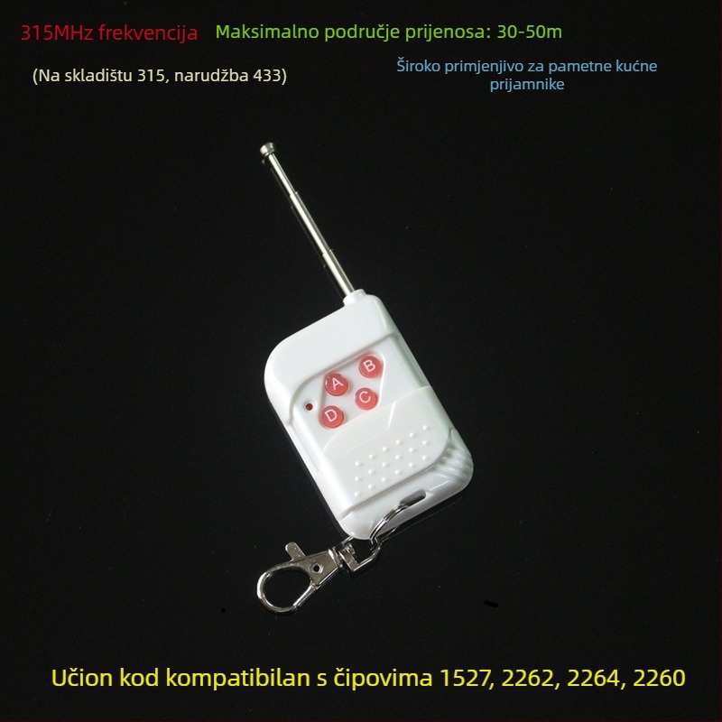 Joyful Navigation Bežični daljinski upravljač za držač lampe — radna temperatura -20 °C do 65 °C; pogodno za kućnu i komercijalnu uporabu; daljinski upravljač.
