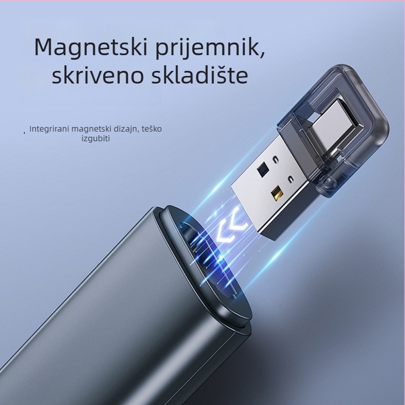 PPT laserski pokazivač za prebacivanje stranica, bežični USB daljinski upravljač za prezentacije, domet lasera 200 m, 650 nm duljina vala, baterija 200 mAh