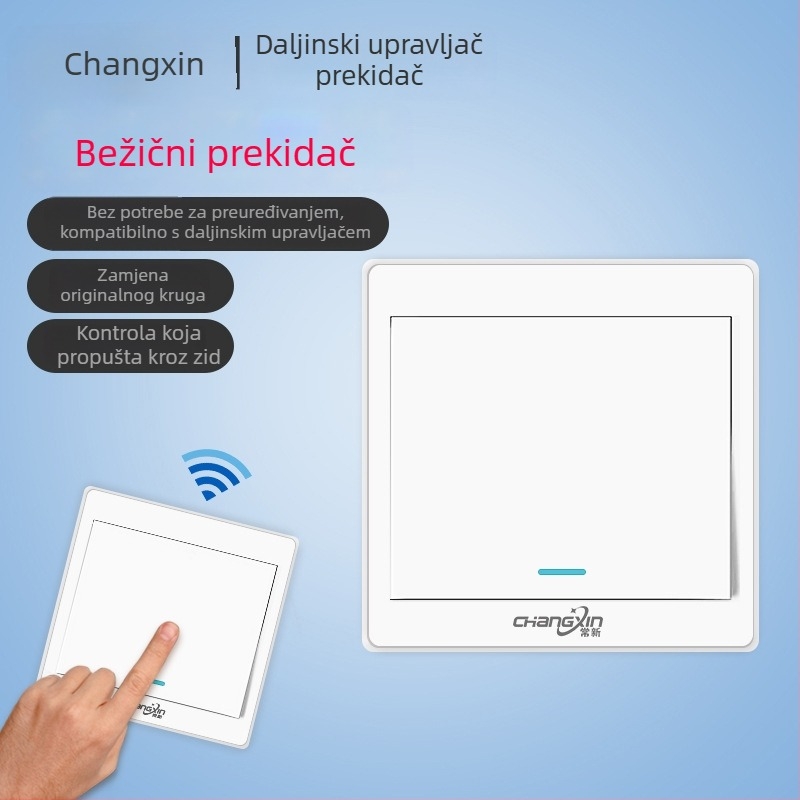 Bežični daljinski prekidač za kućno osvjetljenje 220V, tip: jednostruki daljinski prekidač, model: Remote control switch