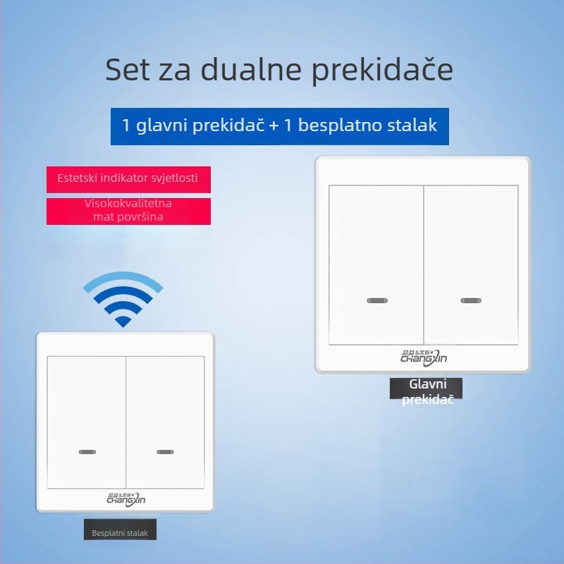 Bežični daljinski prekidač za kućno osvjetljenje 220V, tip: jednostruki daljinski prekidač, model: Remote control switch