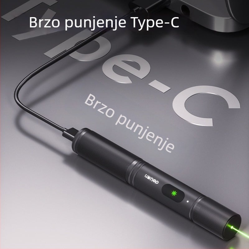 Punjivi laserski pokazivač (domet 200 m, Deli)