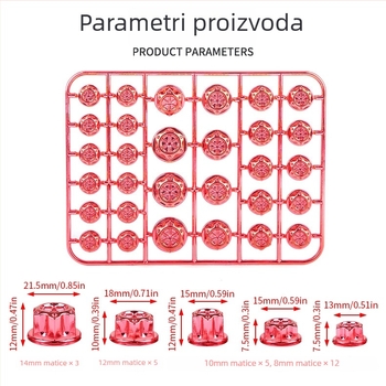 Kapa vijka za motocikl - rižastog oblika, ABS plast, dekorativno, JS marka