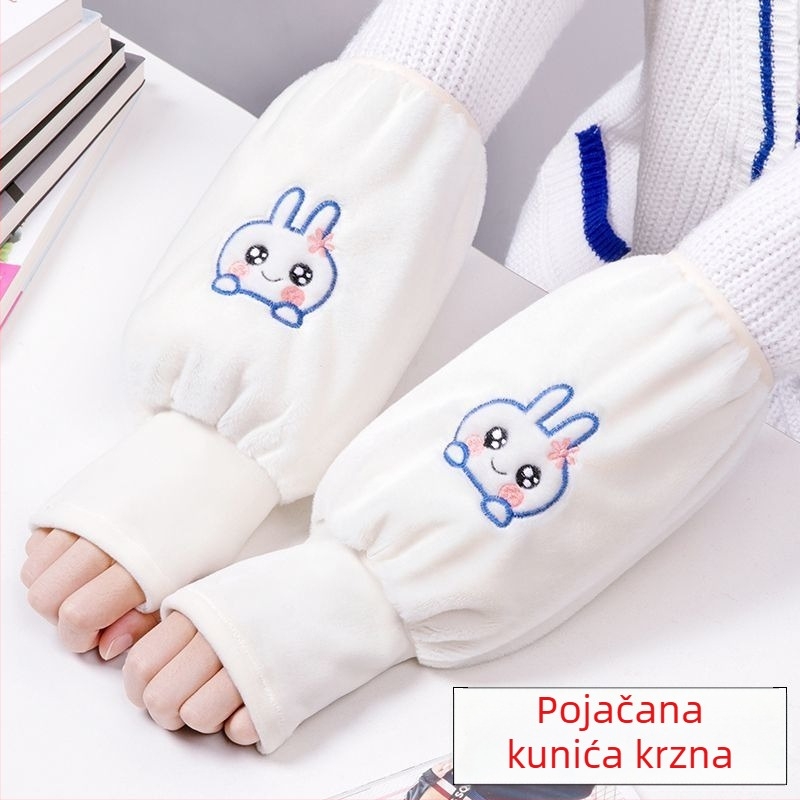 Mu Dun pregača s rukavima – etničkog stila, otporna na ulje i prljavštinu, za mlade