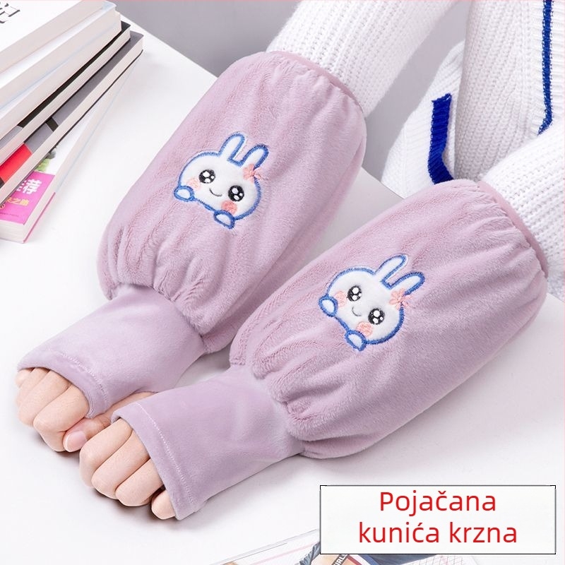 Mu Dun pregača s rukavima – etničkog stila, otporna na ulje i prljavštinu, za mlade