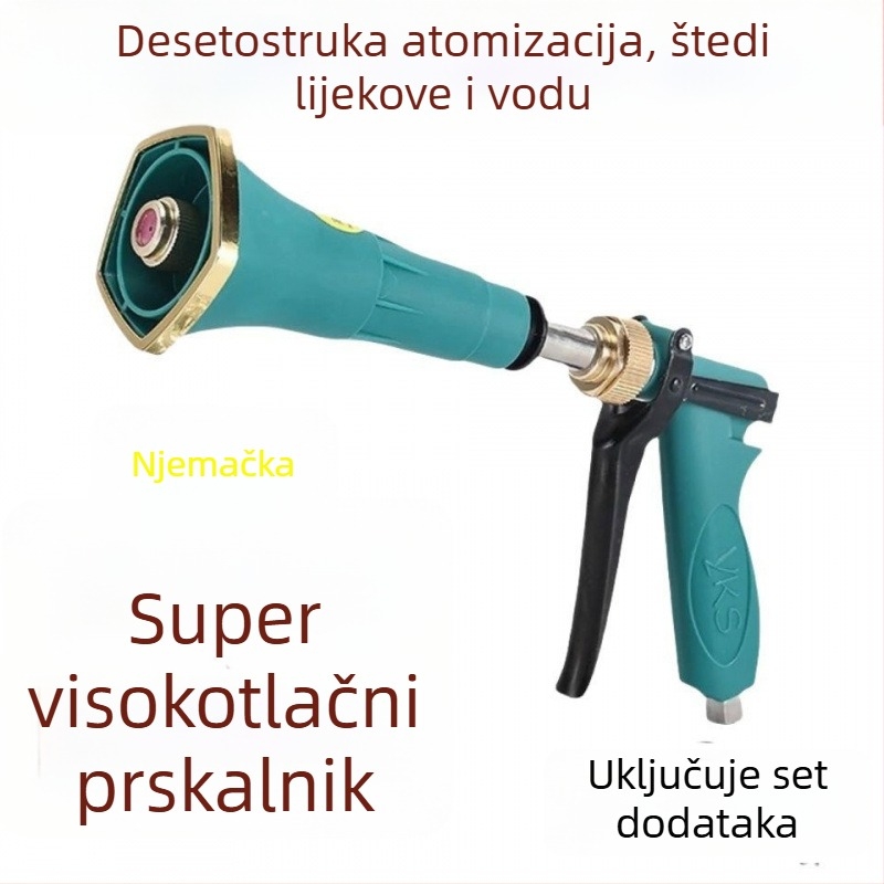 Poljoprivredno prskalo, bakreno kućište, visokotlačna atomizacija, podesiva zaštita od vjetra