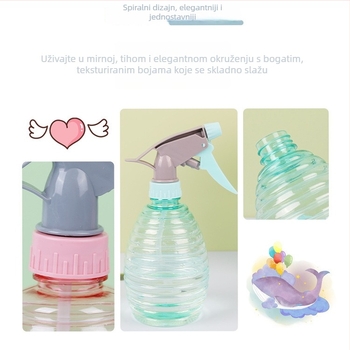 Plastična zalijevka s raspršivačem, 500 ml, prijenosna, za kućni vrt