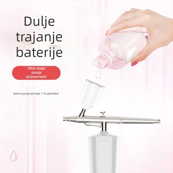 Ručni prijenosni uređaj za infuziju kisikom, visokotlačni sprej za hidrataciju, kućni kozmetički uređaj za lice s nano hidratacijom i tehnologijom fotonskog pomlađivanja kože