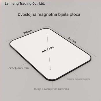 Dvostrana stolna magnetska ploča za bilješke za djecu s PVC panelom