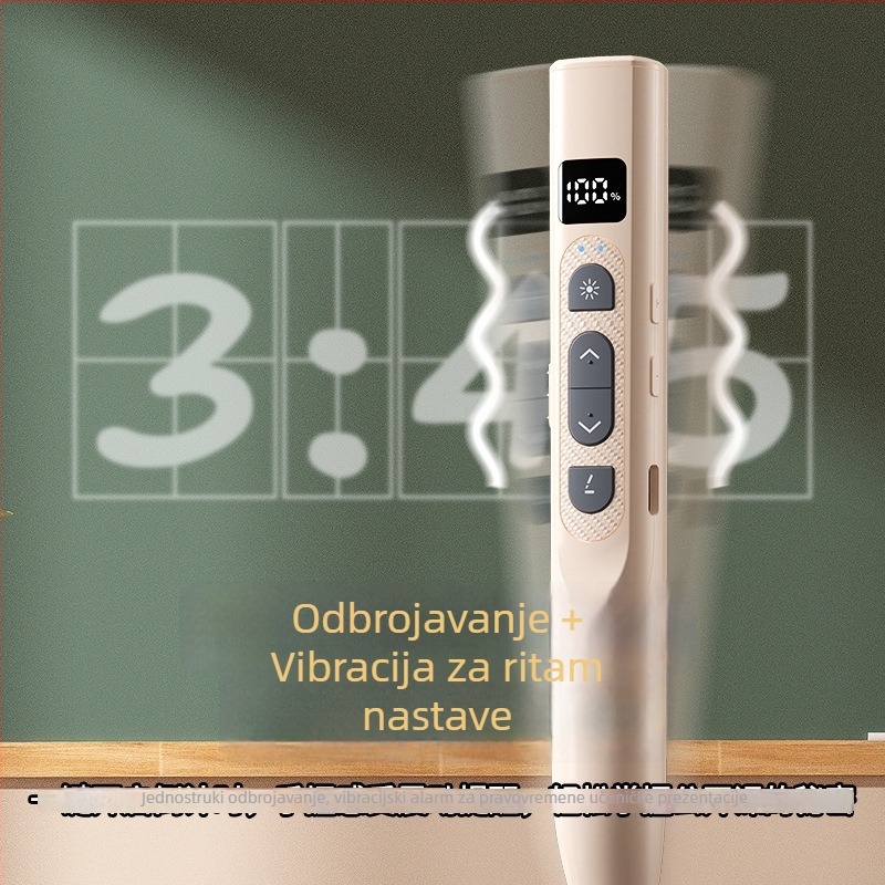 Q302 pen za prelistavanje stranica s izvlačnim pokazivačem i laserskim pokazivačem — multifunkcionalni prezentator za PPT i multimediju