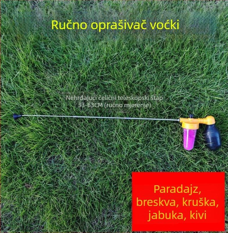 Oprašivač voća za voćna stabla — plastični, ručni alat, za voćna stabla i vrt