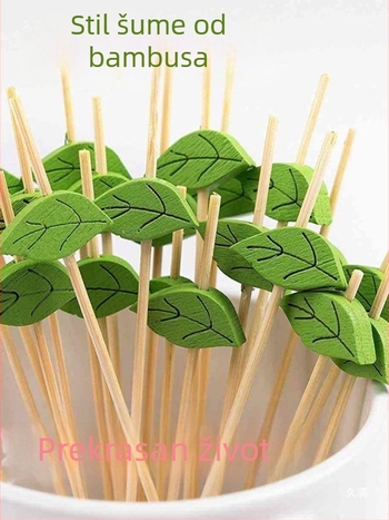 Ekstremno tanki bambus štapići za roštilj, s ravnim završecima na obje strane, ručno izrađeni