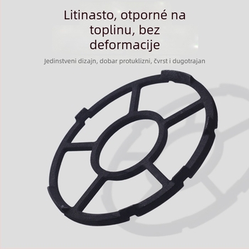 Chaoyu Držač za lonce od lijevanog željeza za plinski štednjak — universalni s 4 ili 5 kandži, za WOK i lonac za mlijeko, moderan minimalistički dizajn